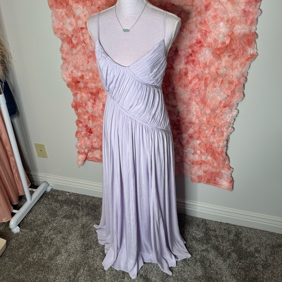 Trina Turk Lavender Maxi Habotai Dress 🪻🤍 - Picture 11 of 11